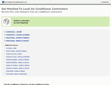 Tablet Screenshot of airconditionercostestimates.com